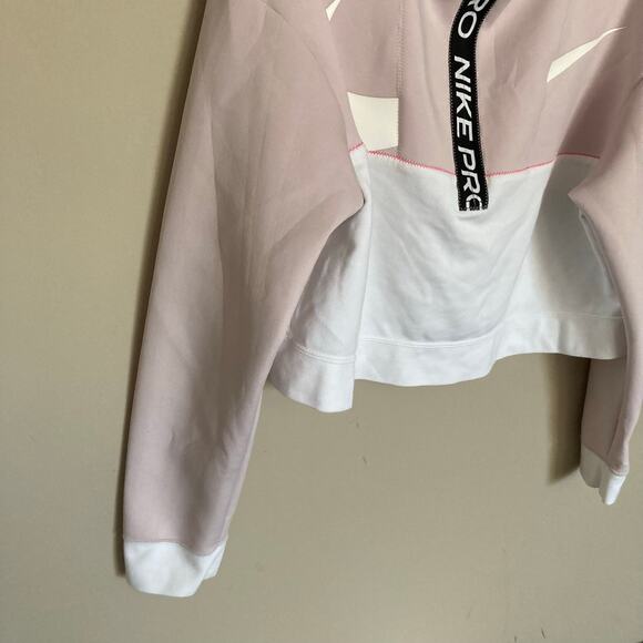 Nike Pro Get Fit Icon Clash Womens Fleece Sweatshirt Half-Zip Dri Fit Size M - Picture 13 of 16